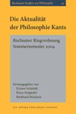 Die Aktualität der Philosophie Kants