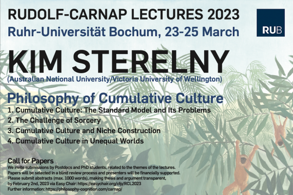 Rudolf Carnap Lectures 2023 with Kim Sterelny