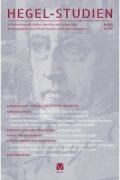 Hegel-Studien 53/54 Cover