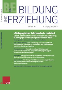 Cover Bildung Und Erziehung _aufklärung