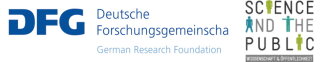 Deutsche Forschungsgemeinschaft Science and the Public Logos