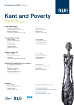 Poster KONFERENZ "KANT AND GLOBAL POVERTY" 2019