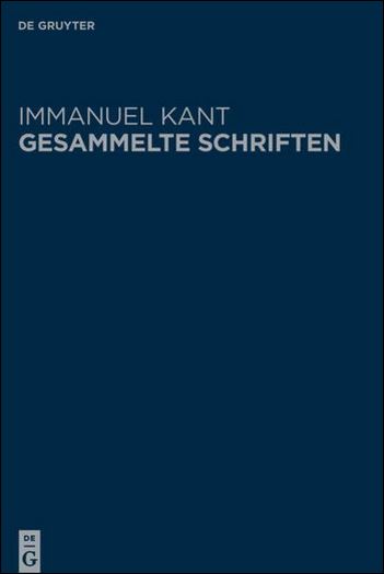 Kant Gesammelte Schriften