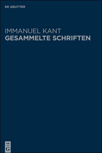 Kant Gesammelte Schriften
